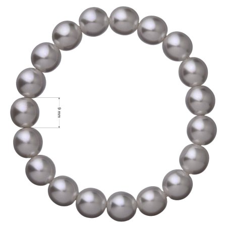 Perlový náramok šedý 56010.3 grey