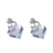 Náušnice se Swarovski Elements kostka Vitrail Light 8 mm