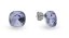 Náušnice so Swarovski Elements štvorec 10 mm Busso K447010PL Provence Lavender