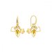 Náušnice žluté se Swarovski Elements Serenity KWGMIX2201SF Sunflower
