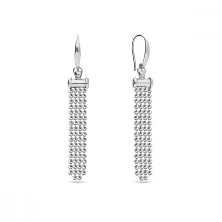 Náušnice číre so Swarovski Elements Milky Way KWTFM4C Krystal