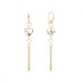Náušnice čiré se Swarovski Elements Soul KWSG280810C Krystal