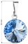 Přívěsek modrý Rivoli se Swarovski Elements Light Sapphire 12 mm