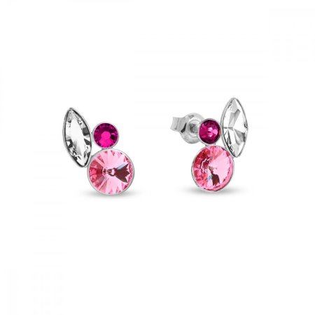 Náušnice ružové sa Swarovski Elements Artesia K2201MIX1CR Rose