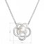 Perlový náhrdelník s pravou riečnou perlou biela kytička 22034.1
