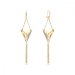 Náušnice zlaté se Swarovski Elements Trident KWG327118GS Golden Shadow