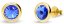 Náušnice modré stříbrné pozlacené se Swarovski Elements Tiny Bonbon Studs KRG1122SS29SA Sapphire 6 mm