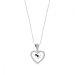 Náhrdelník číry sa Swarovski Elements Amour NCC28086C Krystal