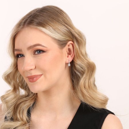 Strieborné visiace náušnice 11629.1