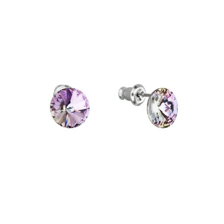Náušnice Rivoli se Swarovski Elements Vitrail Light 8 mm