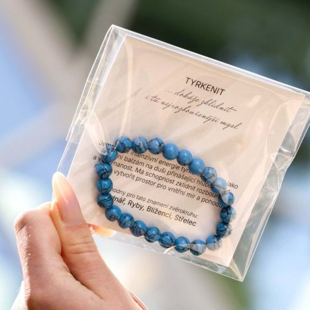 Náramek s minerálními kameny tyrkenit 43056.3