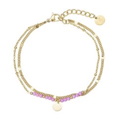 Náramok oceľový s ametystom 43074.3