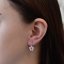 Sada šperků s krystaly Swarovski náušnice a přívěsek růžová kytička 39162.3 Rose