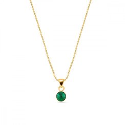 Náhrdelník zelený se Swarovski Elements Glee NG1122SS29EM Emerald