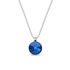 Náhrdelník modrý Rivoli sa Swarovski Elements Candy N112212SA Sapphire 12 mm