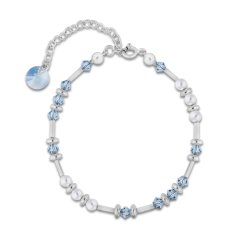 Náramok modrý so Swarovski Elements Clematis B58105328WAQ Aqua