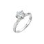 Stříbrný prsten MIA s ornamentem 15M00005 moissanite