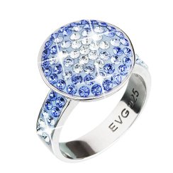 Prsteň so Swarovski Elements 35015.3 Aqua