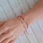 Kabbalah náramok so strieborným nekonečnom 13048.3 red