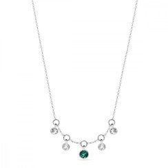 Náhrdelník zelený se Swarovski Elements Brio NROLO20385EMC Emerald