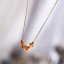 Náhrdelník s oranžovým achátem 42036.3 ocel