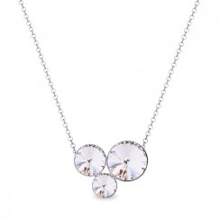 Strieborný náhrdelník so Swarovski Elements Sweetie N11223C Krystal