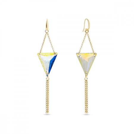 Náušnice dúhové sa Swarovski Elements Trident KWG327118AB
