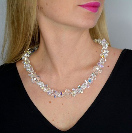 Náhrdelník se Swarovski Elements Braid NE63015040AB