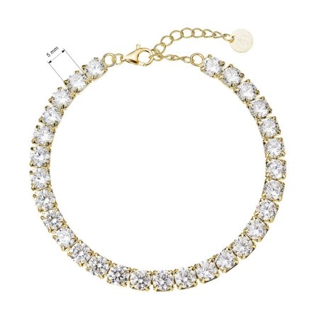 Luxusní pozlacený tenisový náramek 13098.1