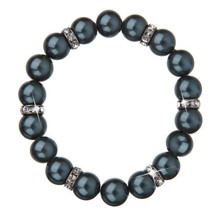 Náramek se Swarovski Elements zelený perlový 33058.3 Tahiti