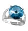 Prsten se Swarovski Elements Rivoli Aqua 12 mm