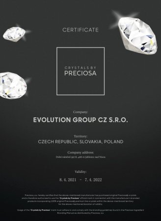 Perlový náramek šedý s křišťály Preciosa trojitý 33064.3 Grey