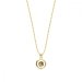 Náhrdelník hnědý se Swarovski Elements Punct Gold NCG1088SS18LCT Light Colorado Topaz
