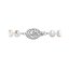 Perlový náhrdelník z říčních perel se zapínáním z bílého 14 karátového zlata 822001.1/9265B bílý