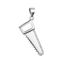 Strieborný prívesok ručná píla 14059.1 crystal