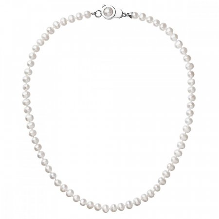 Perlový náhrdelník z pravých riečnych perál biely 22006.1