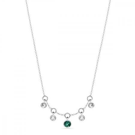 Náhrdelník zelený se Swarovski Elements Brio NROLO20385EMC Emerald
