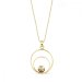 Náhrdelník zlatý se Swarovski Elements Glory NODG1122SS29GS Golden Shadow
