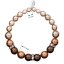 Náramok so Swarovski Elements perla hnedá 33016.3 Brown