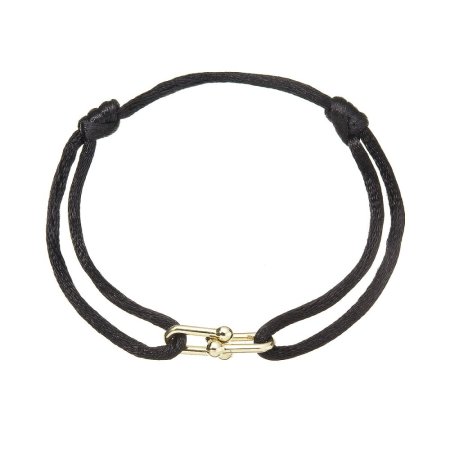 Kabbalah náramek s pozlacenou ozdobou 13094.3 black