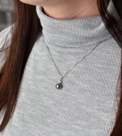 Přívěsek se Swarovski Elements perla 34201.3 Grey