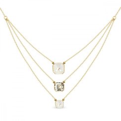 Náhrdelník šedý se Swarovski Elements Imperial Trio NKG3ROLO4480LGDGS Light Grey DeLite