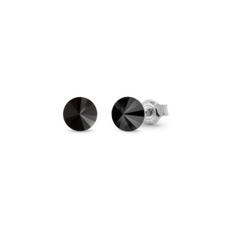 Náušnice čierne Rivoli so Swarovski Elements Sweet Candy Studs K1122SS29J jet 6 mm