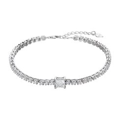 Strieborný náramok CHLOE 13M00003 moissanite