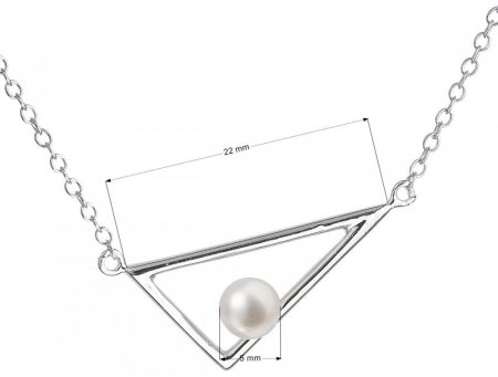 Perlový náhrdelník z pravých říčních perel bílý 22020.1