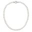Perlový náhrdelník z pravých říčních perel bílý 22003.1