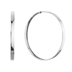 Strieborné náušnice veľké kruhy 61069