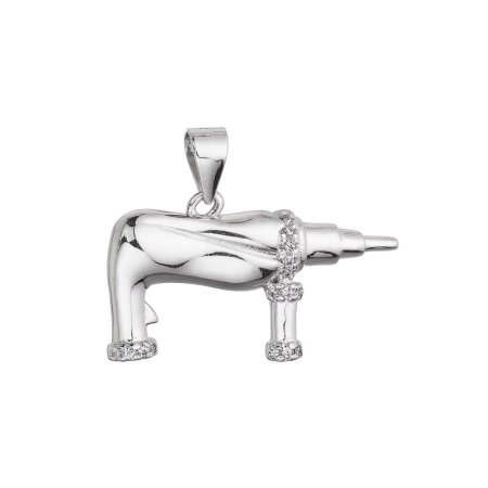 Strieborný prívesok vŕtačka 14060.1 crystal