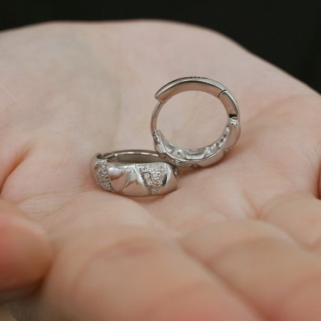 Strieborné ozdobné kruhy 11765.1