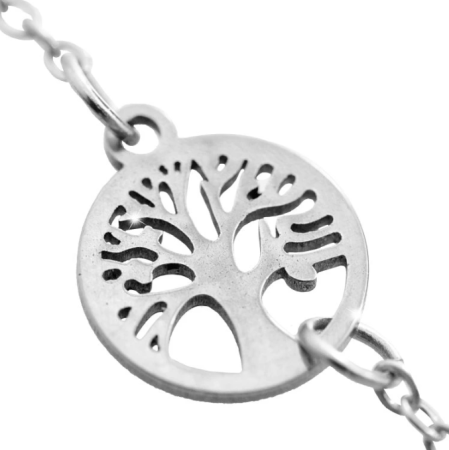 Náramek z chirurgické oceli strom života